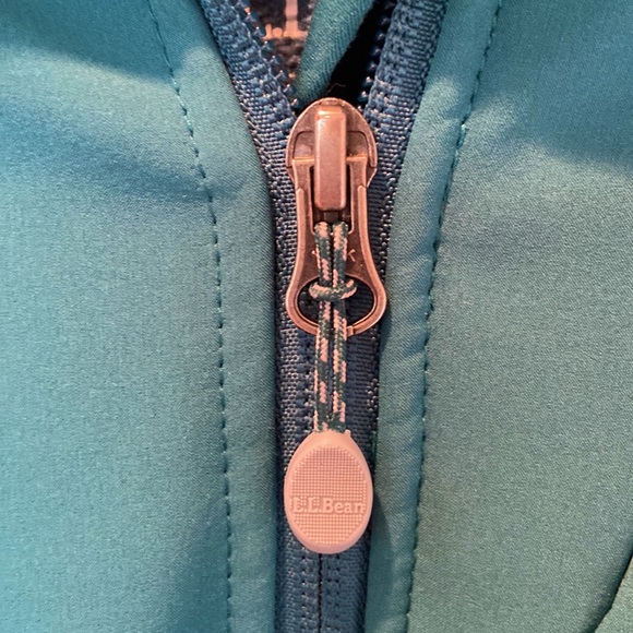 EUC Vintage L.L. Bean Forest Green Fleece-Lined Zip-up Jacket- M - Picture 3 of 11